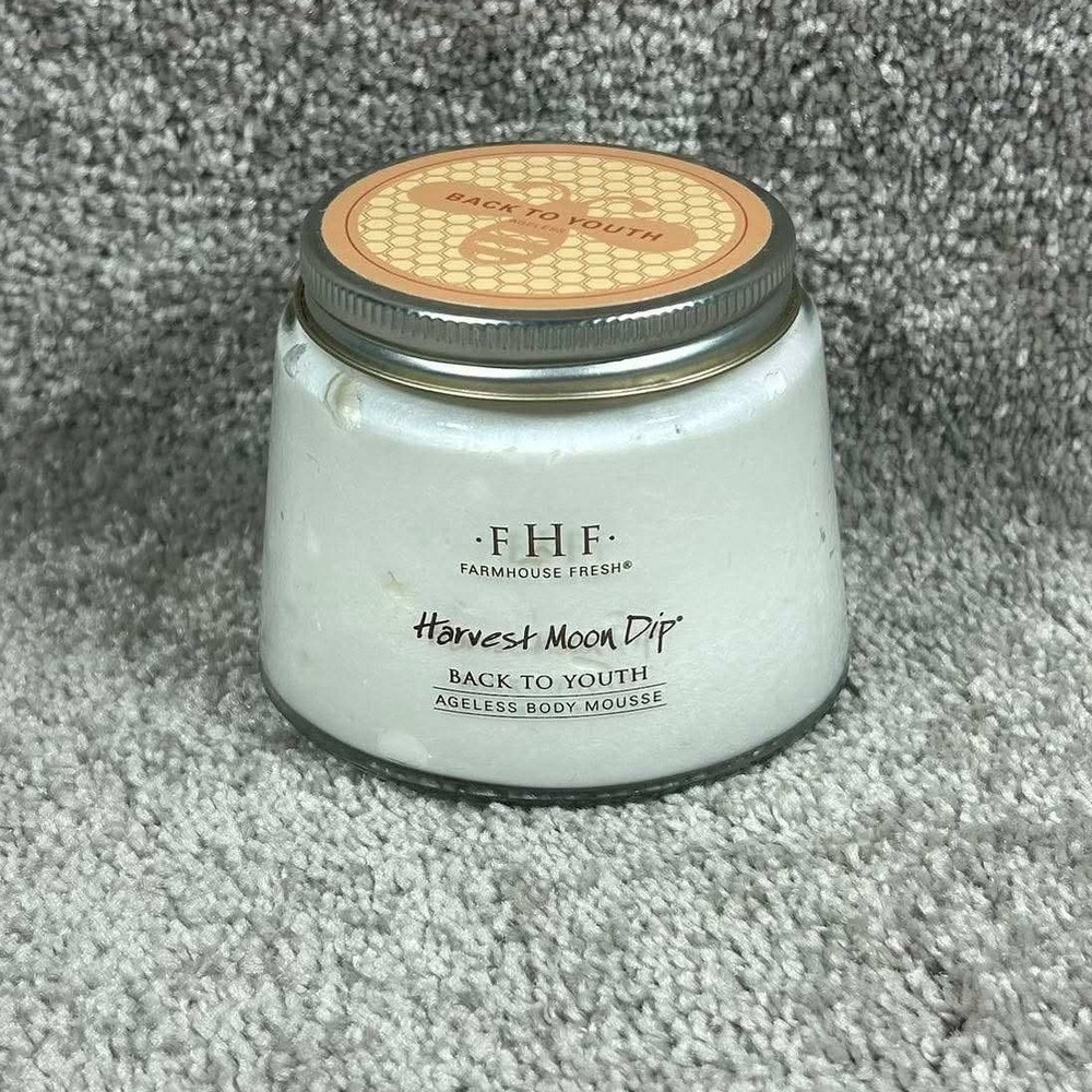 FarmHouse Fresh Harvest Moon Dip White Ageless Body Mousse Unisex 4.75oz Jar